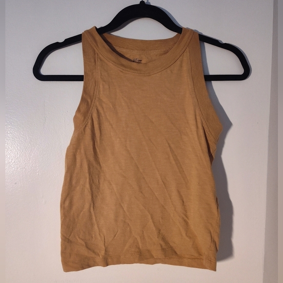 Women's J.Crew Tan Sleeveless Top - Picture 1 of 2